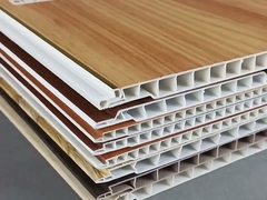 huaxiajie سبک جدید چوب پلاستیک ترکیب دیوار پوششی پانل سایدینگ برای اتاق نشیمن پاپ