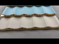 دکوراسیون داخلی پانل دیواری خاکستری Wpc چوب پلاستیک کامپوزیت مواد ماندگار