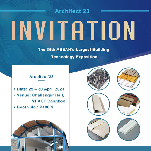 آخرین اخبار شرکت در مورد ما در Architect’23 - سی و پنجمین نمایشگاه فناوری ساختمان Asean در تایلند شرکت خواهیم کرد.