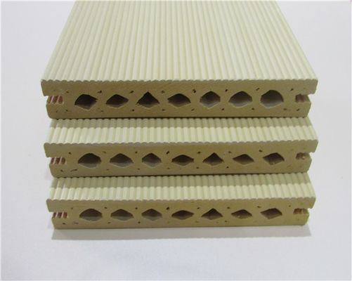 قیمت خوب Anti-UV WPC Composite Decking Board ضد حشره با بخش Hollw Section آنلاین