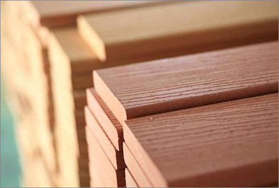 قیمت خوب Decking کامپوزیت WPC مقاوم در برابر آب و هوا برای Deckings معماری آنلاین