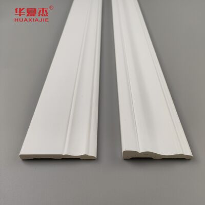 قیمت خوب رنگ سفید pvc baseboard pvc skirting Trim Mold Decoration برای دکوراسیون خانه آنلاین
