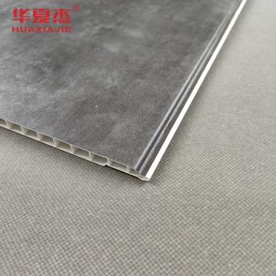 پانل های دیواری خاکستری مرمر PVC داخلی پانل سقف PVC برای تزئین ساختمان