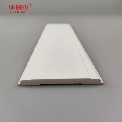 قیمت خوب پی وی سی مُل استریپ 2-1/2 Wpc قالب سفید صاف Pvc مُل قالب خانه اداری تزئینات