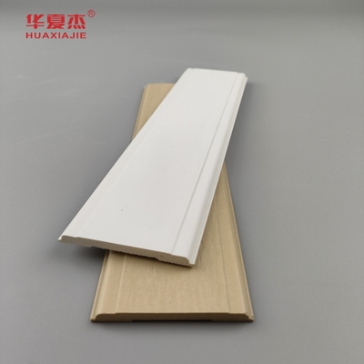 قیمت خوب پی وی سی مُل استریپ 2-1/2 Wpc قالب سفید صاف Pvc مُل قالب خانه اداری تزئینات