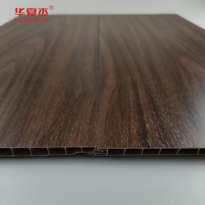 چوبی پانل های تزئینی روکش پانل، قابل بازیافت Pvc دیوار پوشش 250 * 8mm