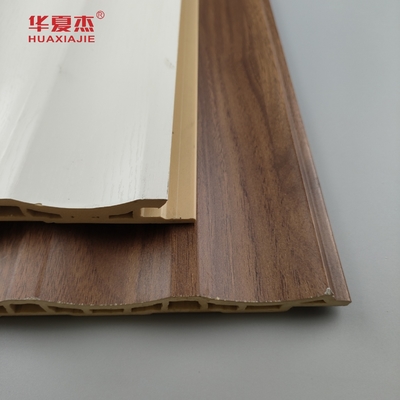 پنل دیواری Wpc لایه دار پنل PVC فلوت سفید چوب دانه پنل Wpc خانه / دفتر تزئینات