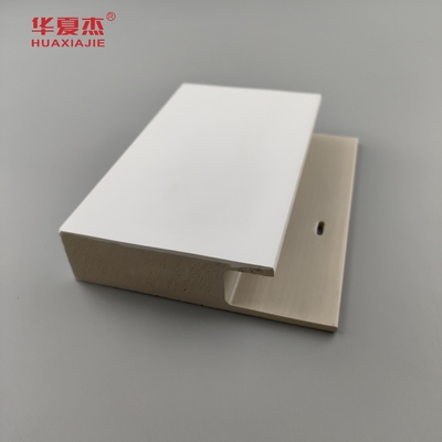 پوشش صاف و دوامدار سفیدی J Channel White Smooth Surface Wpc Frame درب های داخلی