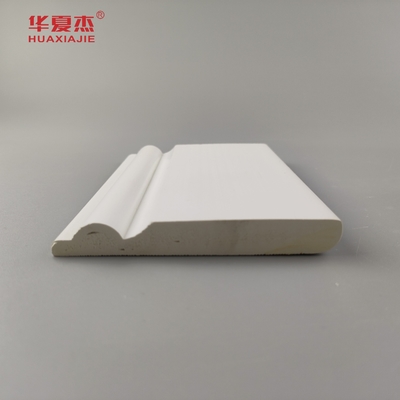 قالب بندی پایه PVC با کیفیت بالا سطح صاف سفید 95x12mm PVC پوششی تزئینات داخلی
