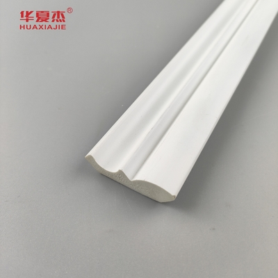 کیفیت بالا 25/64 x1-39/64 تاج قالب بندی pvc پروفایل ضد آب سفید pvc تزئینات داخلی ساختمان
