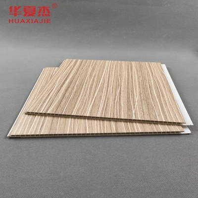 پانل دیواری جدید طراحی شده از PVC 250x5mm پانل دانه های چوبی PVC برای دکوراسیون اتاق نشیمن