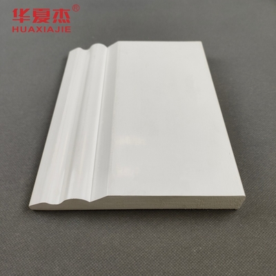 150x20mm Pvc Trim Board طراحی سفید Pvc Skirting Pvc Baseboard دکوراسیون داخلی