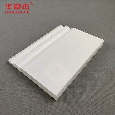 150x20mm Pvc Trim Board طراحی سفید Pvc Skirting Pvc Baseboard دکوراسیون داخلی