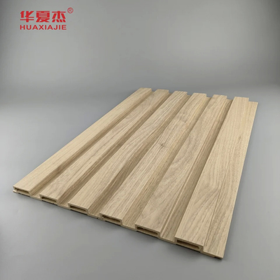 آسان نصب 220mm X 9mm پنل دیواری Wpc در فضای باز ضد عفونی کننده ضد آب ضد خوردگی