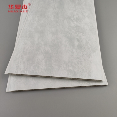 250mmx8mm چاپ خاکستری Pvc سنگ مرمر پانل های دیواری از سبک و دوام