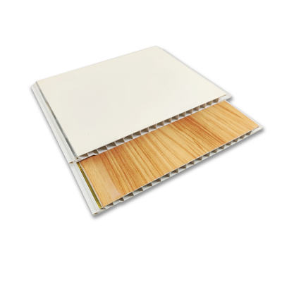 قیمت خوب پانل سقف دیوار 200mm x 10mm رنگ چوب با نوار نقره ای طلا آنلاین