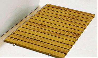 قیمت خوب کفپوش مستطیلی پلاستیکی کامپوزیت WPC حمام دوش 80cm x 60cm آنلاین