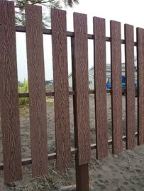 قیمت خوب طبیعی چوب WPC Decking / 100٪ قابل بازیافت WPC نرده راه آهن برای مزرعه آنلاین