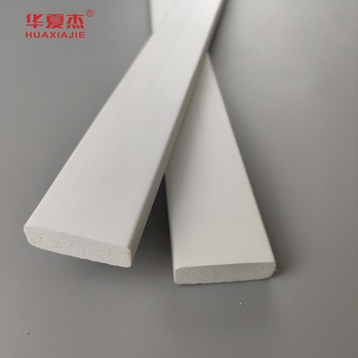 قیمت خوب قیمت عمده فروشی 3/8 x 1-1/4 درب توقف pvc تزئینی قالب بندی پروفایل داخلی تخت سفید آنلاین