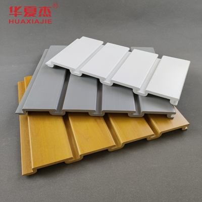 قیمت خوب پانل های چوبی PVC چوبی ISO White / هیئت مدیره دیواری شکاف دار پلاستیکی آنلاین