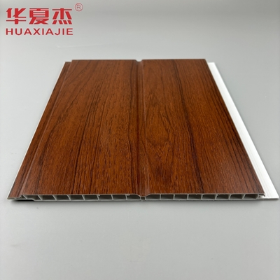 قیمت خوب پنل دیواری PVC شکل U پنل سقف PVC ضد رطوبت چوب قرمز برای دکوراسیون اتاق نشیمن خانه آنلاین