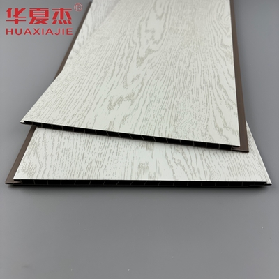 قیمت خوب دانه های چوب سفید پنل دیواری PVC ضد آب پنل های PVC دکوراسیون ساختمان آنلاین