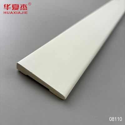 قیمت خوب عمده فروشی محبوب 11/32x2-1/8 Bevel Casing Pvc White Base Board Skirting Waterproof Pvc دکوراسیون خانه آنلاین