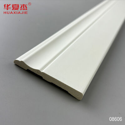 کیفیت عمده فروشی 76x9mm PVC Skirting Board ضد آب Baseboard سفید مدرن کارخانه