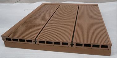 قیمت خوب توخالی WPC Decking کامپوزیتی / WPC نمای خارجی کفپوش کفپوش آنلاین