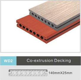 قیمت خوب کفپوش WPC کامپوزیت زیست محیطی، کفپوش چوب کفپوش 140mm x 25mm آنلاین